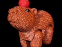 CapyCrochet – Tiny Capybara with Apple Hat