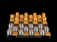 "Jumper's Mind" Portable Checkers Set | 3D Printed Travel Board Game